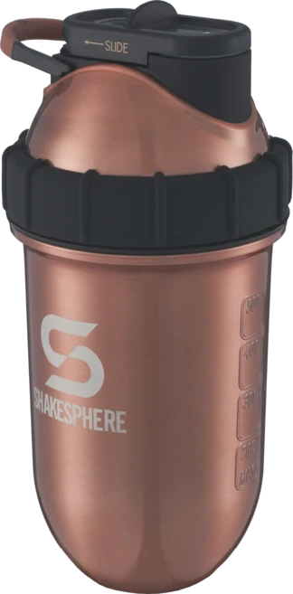 쉐이크스피어 스틸 노볼 쉐이크통 프로틴쉐이커 스테인리스, 스틸 브론즈, 700ml, 1개 - 쿠팡