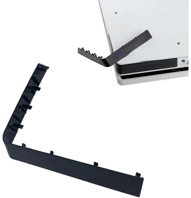 PS4 슬림 및 프로 콘솔 하우징 케이스 HDD 하드 드라이브 베이 커버 플라스틱 도어 플랩 디스크용 1개, 02 For PS4 Slim Black
