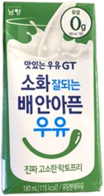 맛있는우유GT 소화 잘되는 배안아픈 우유 진짜 고소한 락토프리, 180ml, 24개