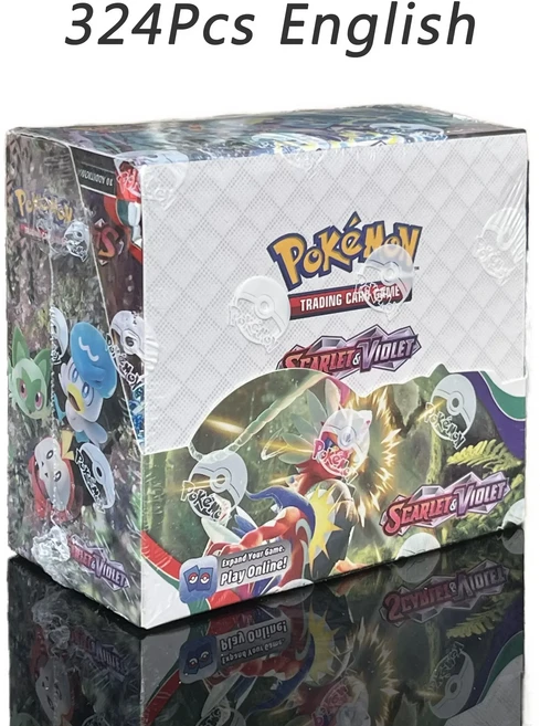 324/360개 영어판 TCG: 스칼렛 & 바이올렛 151 클래식 확장 부스터 박스 트레이딩 카드 36팩 선물, 12 Scarlet Violet