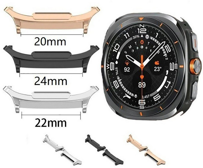 갤럭시워치 울트라 2025 스트랩 어댑터 아답터 커넥터, 블랙