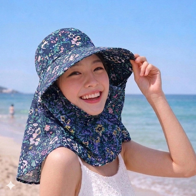 농사모자 햇빛가리개 와이어 썬캡 여름 작업 일 모자