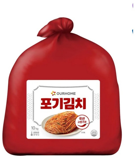 아워홈 케어플러스 후레쉬 포기김치, 1개, 10kg