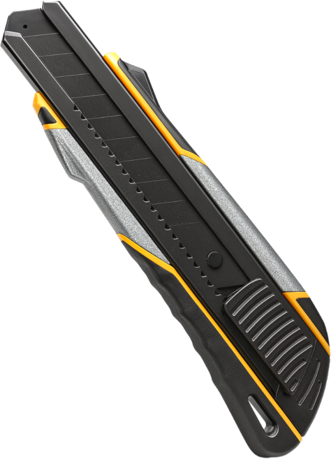 스켈 전문가용 블랙코팅 18mm 강력 커터칼, 1개