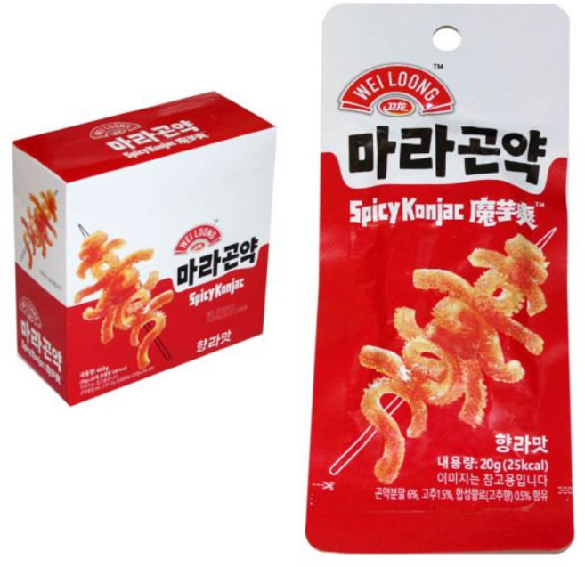 웨이롱 향라맛 마라곤약 (20g x 20개입), 20g, 1개