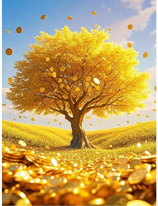 돈나무 우드 조각퍼즐 부귀재물 금전수 금화 황금나무 돈들어오는 풍수지리 직소퍼즐 300 700 500 1000 1500피스, 1개, 퍼즐선택4번 돈나무 금전수, 300피스
