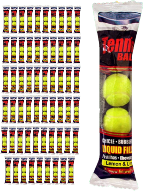 피니 테니스 볼 모양껌, 60개, 20g