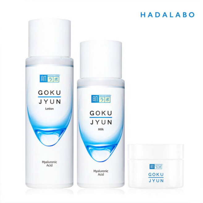 [하다라보] 고쿠쥰 3종 (로션170ml+밀크140ml+크림50g), 1세트