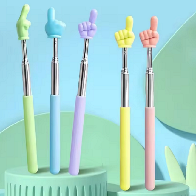 5컬러 손가락 포인터 손모양 방향 지시봉 포인트 단체 대량, 핑크