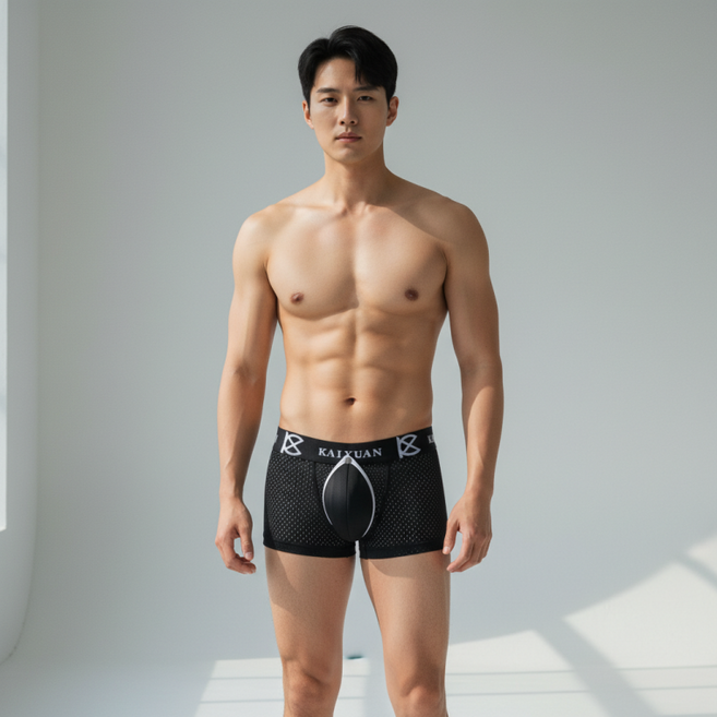 남성용 체형 보정팬티 앞면 패드 내장 뽕속옷 보디라인 보정 속옷