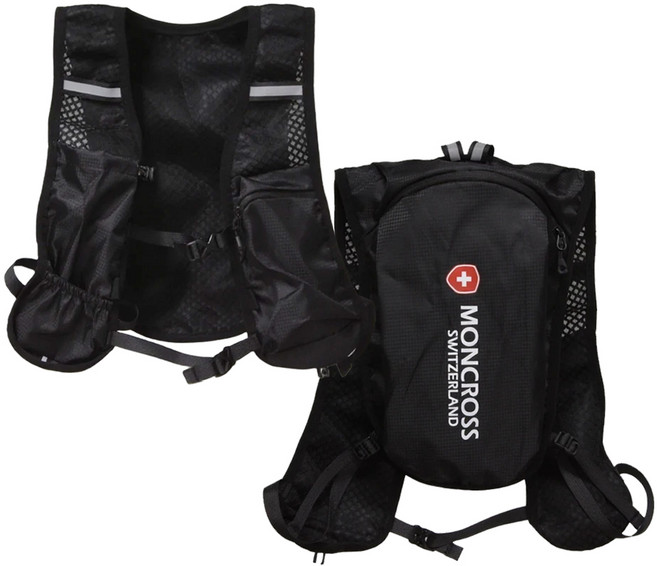 몽크로스 트레일 러닝조끼 베스트, 블랙