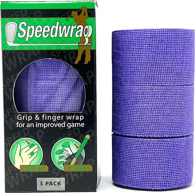 골프 그립 테이프 & 핑거 랩 u2013 기존 u2013을 쉽게 감싸 손과 손가락을 생 반점과 물집으로부터 보호 - 1인치 x 15피트(3롤), Purple
