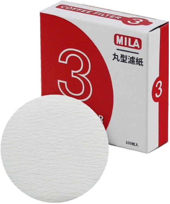 MILA 圓形咖啡濾紙, 1個, MILA #3號丸型濾紙