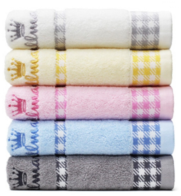 먼지없는 호텔 고급 수건 목화 면100% 10장 165g 홀마크, 5종