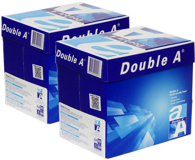 더블에이 복사용지 A4-80g 2BOX 5000매, 2박스, A4