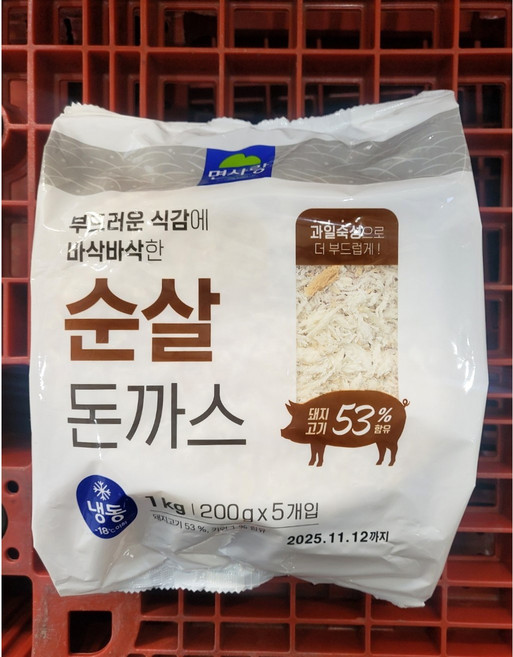 면사랑 순살돈까스 1kg (200g ), 8개