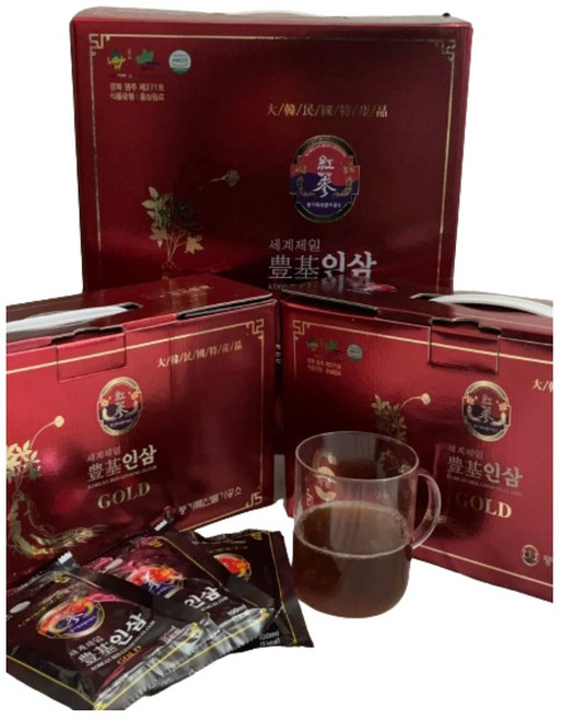 [풍기특산물가공소] 6년근 풍기 100ml*60포 홍삼액기스 1박스(홍삼100% 홍삼근65%+홍미삼35%), 60개, 100ml