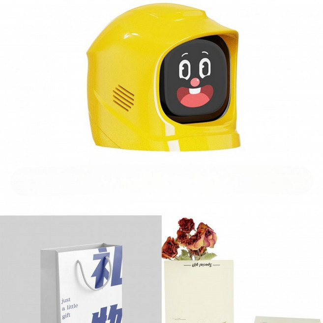 MANGOGO 자동차 장난감 장식품 로봇 장식품, 1개, 옐로우