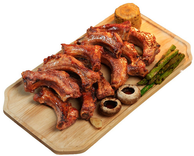 비법 숙성 전라도청년 살많은 대쪽갈비, 2개, 500g