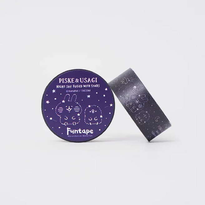 卡娜赫拉 P助與粉紅兔兔 幻彩星空燙金和紙膠帶 多款, 1個, 幻彩星空