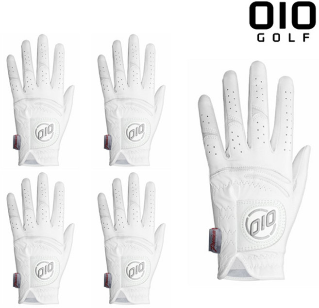OIO 뉴마스터스 천연양피 골프장갑_여성용 양손 5장, 20호, 5개