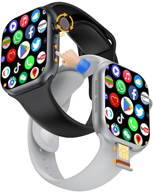 신형 5G LTE 플러그 카드 셀룰러 스마트 핸드 시곗줄 180 ° 신축 회전 카메라 영상통화 시계 2.26인치 아몰드 HD 전면 스크린 지문 터치 코딩 SIM 카드 스마트워치., GPS+Cellular, 블랙, 5.7cm - 쿠팡