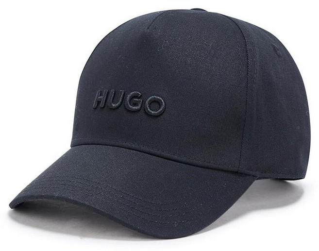 HUGO 남성용 빅 로고 면 야구 모자 브라운스톤 베이지 단일 사이즈, 블랙 매그놀리아