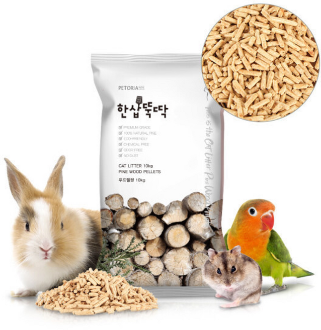 한삽뚝딱 고양이모래 우드펠렛 흡수형 베딩, 단일구성