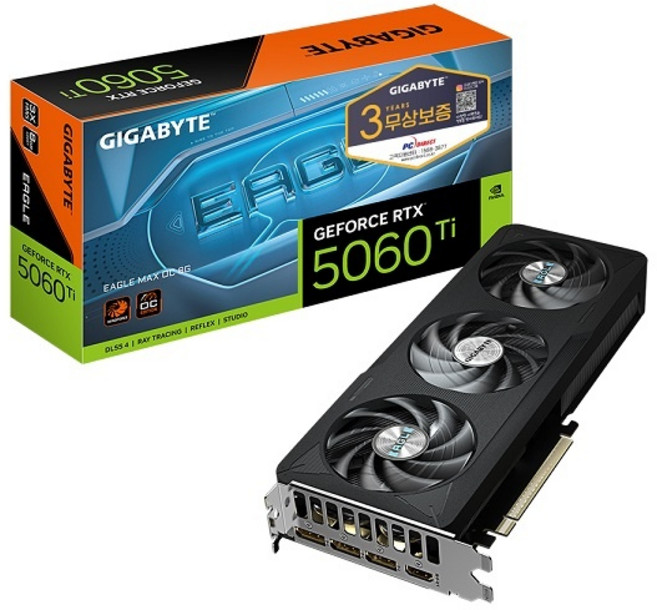 GIGABYTE GIGABYTE 지포스 RTX 5060 Ti EAGLE MAX OC D7 8GB 피씨디렉트