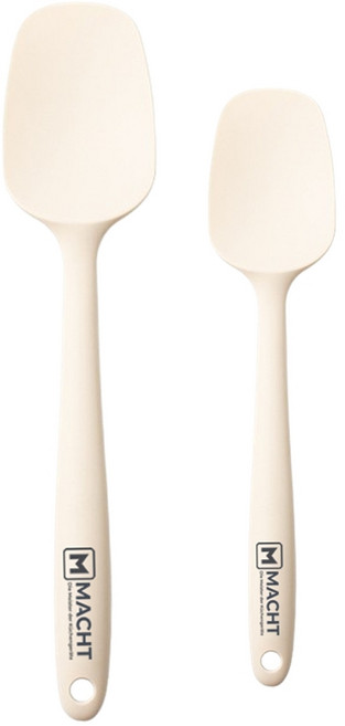 독일 마흐트(MACHT) 프리미엄 실리콘 요리스푼 2종 세트, 1박스, cream white, 요리스푼-대,요리스푼-소