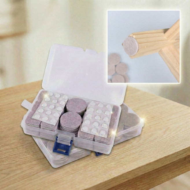 아이앤에이치 바닥보호 긁힘방지 패드 테이블 의자 소음방지, 1세트