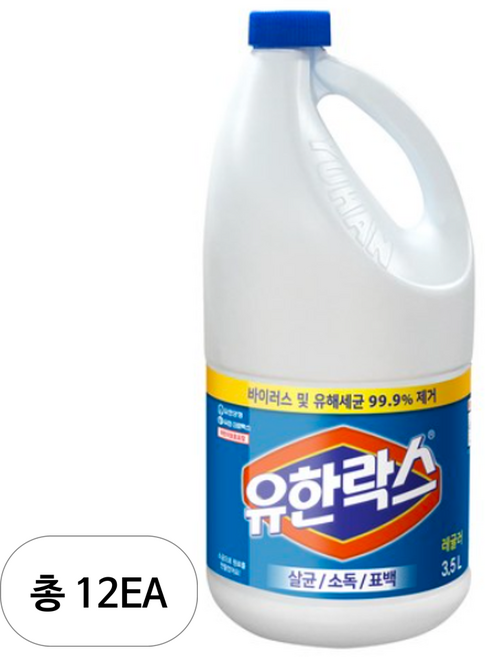 유한락스 레귤러, 3.5L, 12개