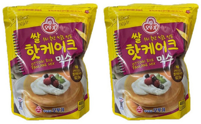 오뚜기 쌀핫케이크믹스 400g 2개