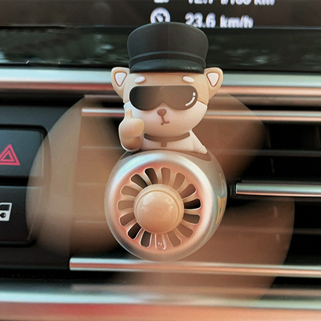 머레이 차량용 캐릭터 송풍구 방향제 MK-KUKII, 캡틴라이크 × 아이보리 × 쟈스민, 1개