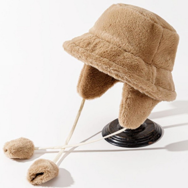 에코밍글 포근한 귀달이 벙거지 겨울 방한 귀마개 버킷햇