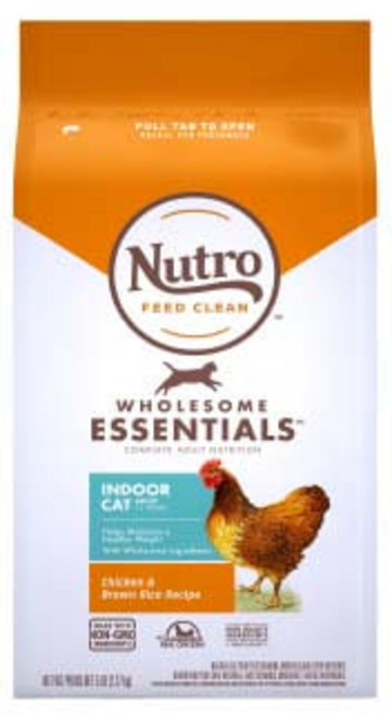 뉴트로 캣 1세이상 실내묘용 닭고기와 현미 2.27kg, 닭+쌀, 1개