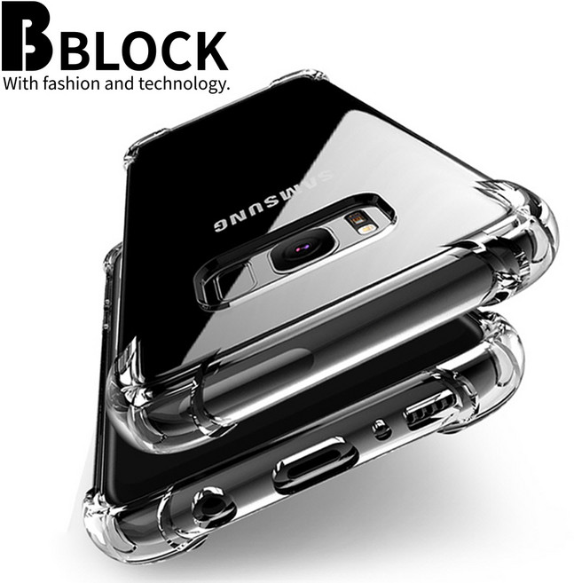 비블럭 1+1 갤럭시 투명 범퍼 젤리 케이스
