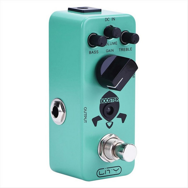 Btuty 기타 페달 미니 부스터 효과 페달 일렉트릭 기타 효과 True Bypass DC 9V 6.35mm 입력/출력 인터페이스
