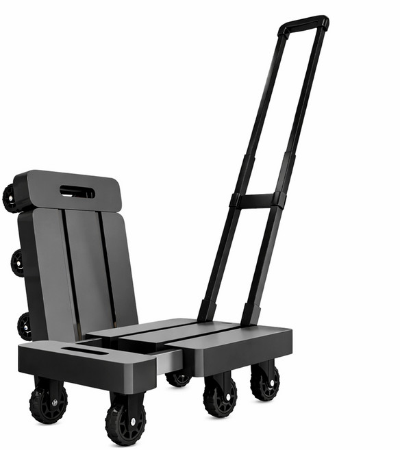 ROYAI ONE 가정용 운반 접이식카트 확장형 핸드 카트, 1개, 블랙30*60cm