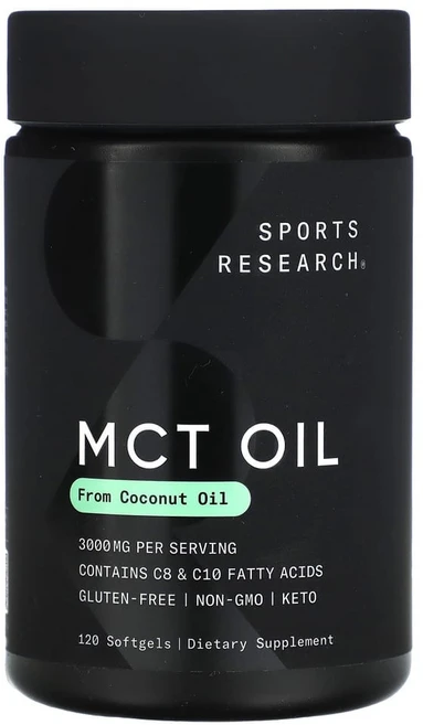 스포츠 리서치 MCT 오일 1000mg 소프트젤 120정, 1팩 - 쿠팡
