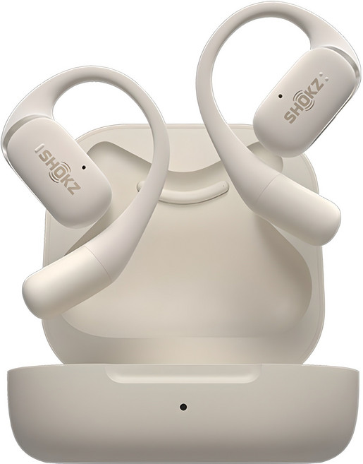 샥즈 오픈핏 무선 블루투스 이어폰, T910, 아이보리