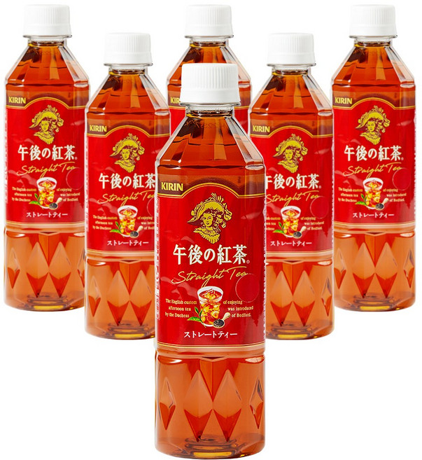 기린 오후의 홍차 스트레이트티, 500ml, 6개