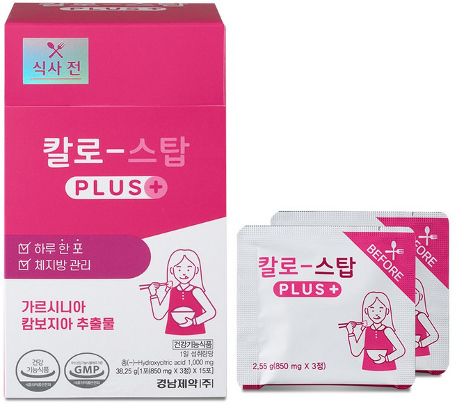 칼로 스탑PLUS 15포/칼로 컨트롤PLUS 15포 중 택 1, 2.55g, 1