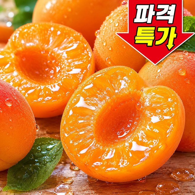 5위 - [산지직송] 꿀팜즈 새콤달콤 고당도 살구, 1박스, 500g