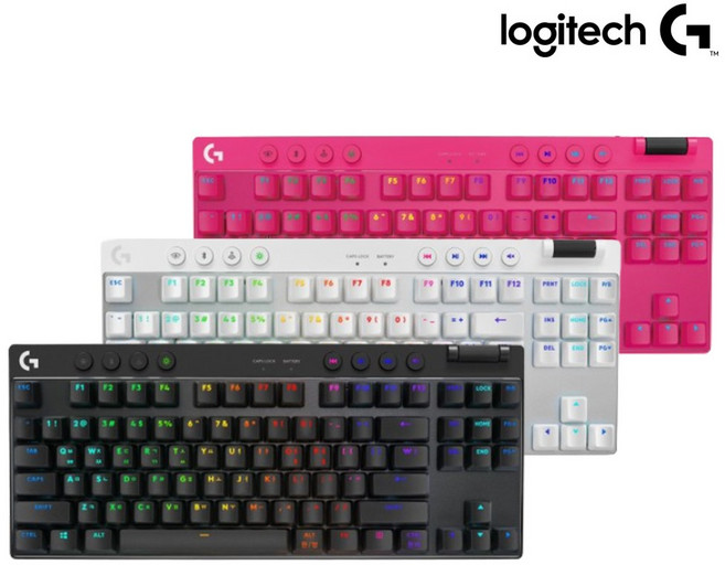 로지텍코리아 정품 PRO X TKL 기계식 게이밍 무선 키보드 택타일 텐키리스 한글자판, 택타일 블랙(검정)