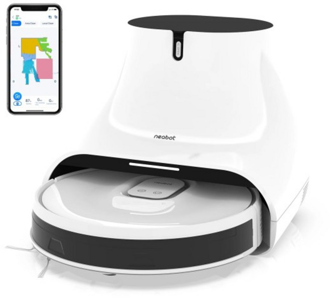 Neabot Q11 로봇 청소 자체 비우기 스마트 Aspiradora 후버 진공, 01 White