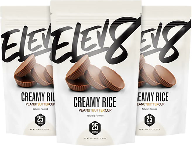 크림오브라이스 초콜렛 피넛버터 맛_ 이달의 베스트_ CREAMY RICE Chocolate Peanut Butter 탄수화물 보충제, 3개, 865g