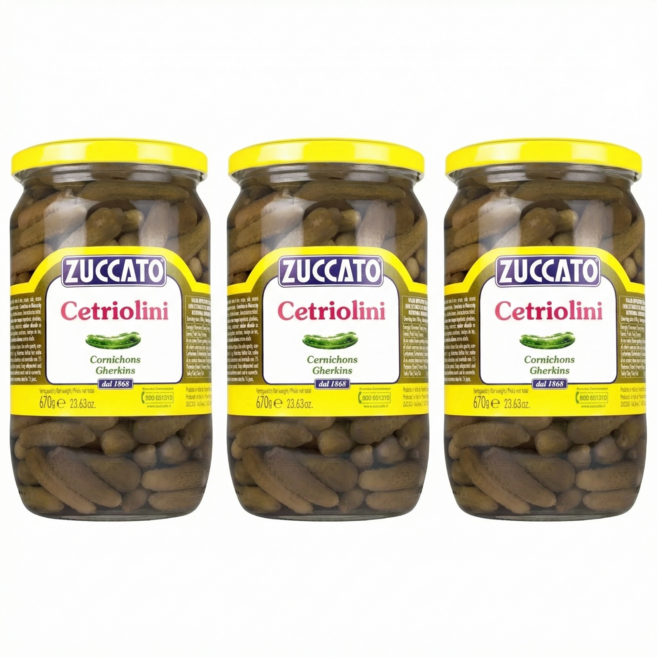 쥬카토 코니숑 오이피클, 670g, 3개