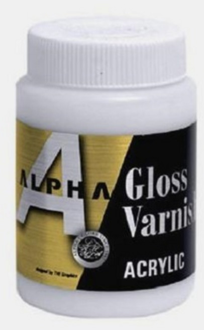 알파 그로스 바니쉬 화방 작품 표면보호 광택 미술 유광 보조제 250 500ml, 250ml