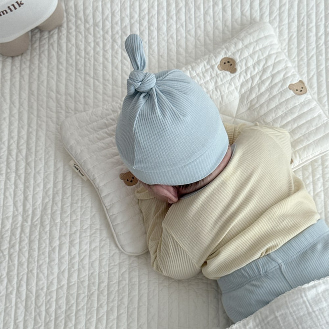 밀크하우스 아기 꼭지모자